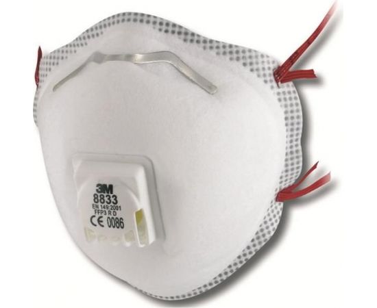 Respirators ar vārstu  8833 FFP3, 3M