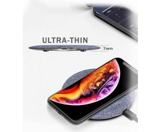 Devia UFO series ultra-thin wireless charger (15W) - White