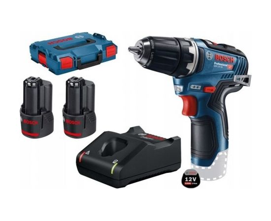 Bosch GSR 12V-35, 2x3.0Ah, GAL 12V-40 Urbjmašīna