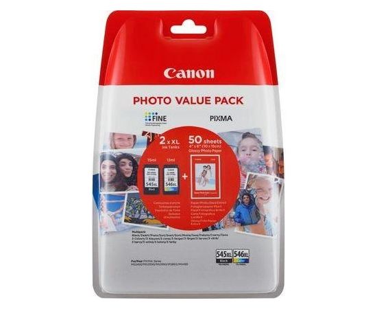 Canon Ink PG-545 XL Black / CL-546 XL Color Komplekts