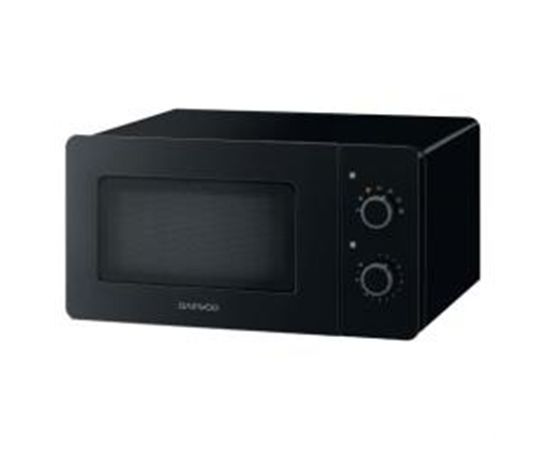 DAEWOO Microwave oven KOR-5A17B 15 L, Mechanical, Black, Free standing, 500 W, Defrost function