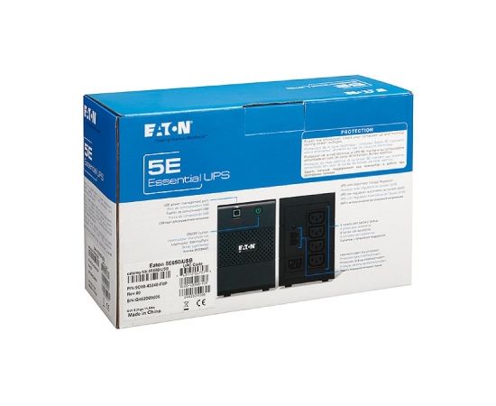 Eaton 5E 1500VA/900W line-interactive, 6 IEC C13 (10A) outputs, USB / 5E1500iUSB