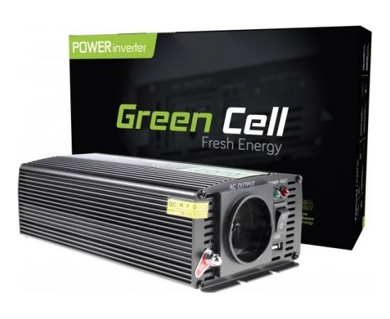 Strāvas pārveidotājs Green Cell ® 12V do 230V, 500W/1000W