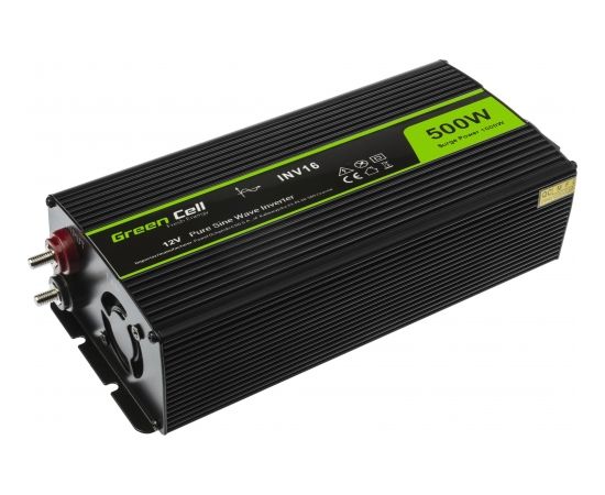 Stravas pārveidotājs Green Cell® 12V 230V sinusoid 500W