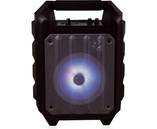Omega OG82B Bluetooth Колонка с Micro SD / Radio / Aux / USB / LED Disco Light / Karaoke / Микрофон / 20W / Черная