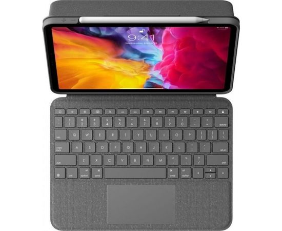 Logitech Folio Touch, KeyboardDock with trackpad for iPad Pro 11" (1. and 2nd generation), graphite grey, UK