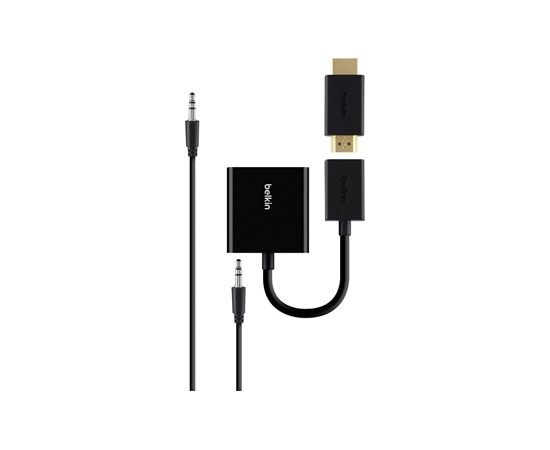 Cable adapter Belkin HDMI - D-Sub (VGA) + Jack 3.5mm 0.15m (B2B137-BLK)