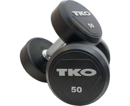 TKO gumijota hantele Pro 44kg melns (K828RR-44)