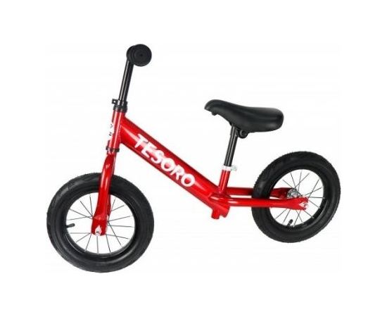 Tesoro Kids Balance Bike PL-12 sarkans metālisks