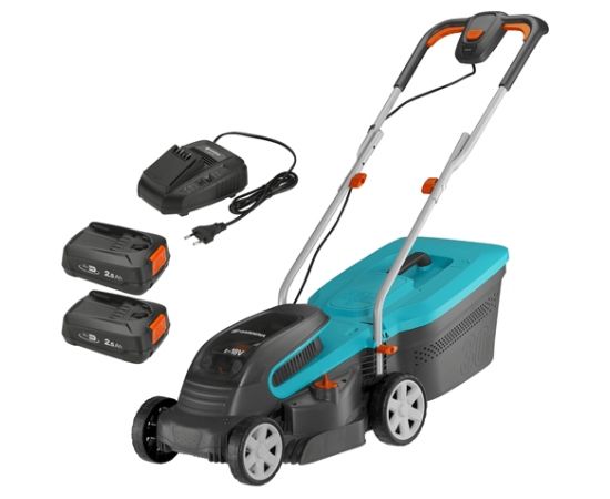 Gardena Akumulatora zāles pļāvējs PowerMax™ 32/36V P4A "lietošanai gatavs" komplekts