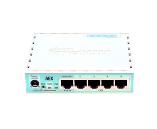 MikroTik RB750Gr3 Router 1000 Mbit/s, Ethernet LAN (RJ-45) ports 5, USB ports quantity 1