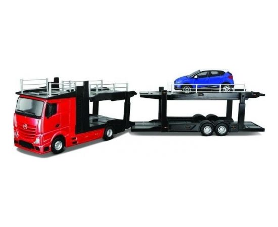 BBURAGO 1/43 Street Fire evakuators Mercedes Benz Actros ar Volkswagen Polo GTI Mark 5, 18-31458