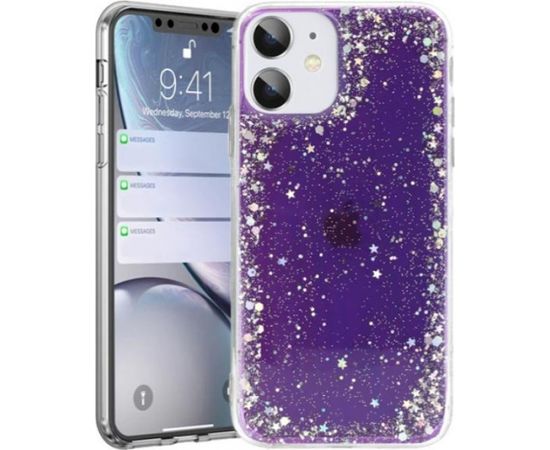 Fusion Glue Glitter silikona aizsargapvalks Samsung A326 Galaxy A32 5G violets
