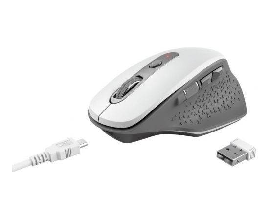 MOUSE USB OPTICAL WRL/OZAA WHITE 24035 TRUST