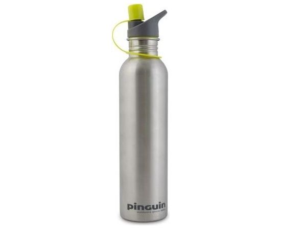 Pinguin Bottle L 1.0L + 2 Caps / Sudraba / 1000 ml