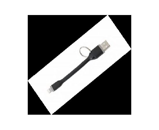 USB Lightning Keychain cable 12cm by Celly Black