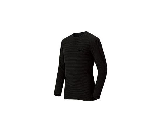 Mont-bell Termo krekls M SUPER MERINO Wool shirt, Expedition Weight XL Black