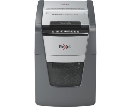 Shredder Rexel Optimum AutoFeed+ 100XP Cross Cut P4, 34l (Replace Rexel Auto+ 90X)