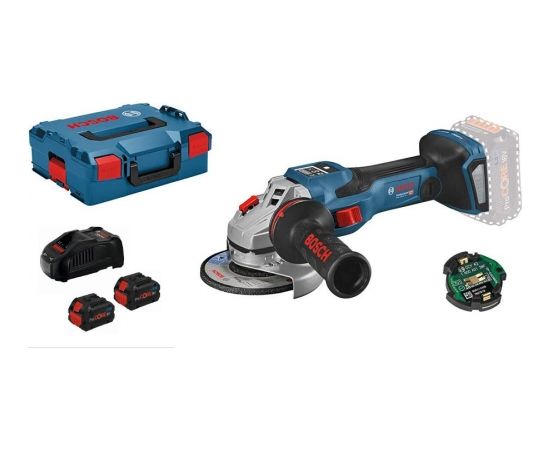 Bosch GWX 18V-15 SC Professional (2x8.0Ah ProCORE18V, GAL 18V-160 C, L-Boxx) Akumulatora slīpmašīna