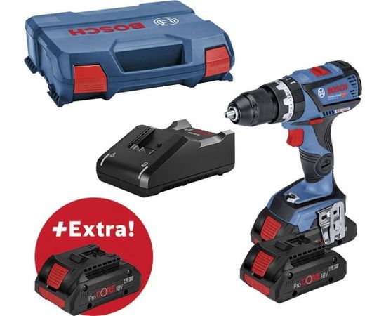 Bosch GSB 18V-28 Professional (2x2.0Ah, GAL 18V-20, L-Case) Akumulatora triecienurbjmašīna-skrūvgriezis