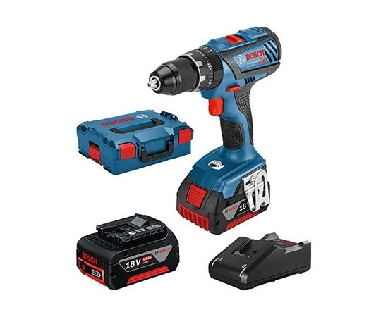 Bosch GSB 18V-28 Professional (2x4.0Ah, GAL 18V-20, L-Boxx) Akumulatora triecienurbjmašīna-skrūvgriezis