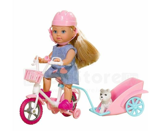 Simba Evi Art.105730783 Кукла Ева Прогулка на велосипеде с собачкой
