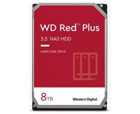 Western Digital HDD SATA 8TB 6GB/S 256MB/RED WD80EFBX WDC HDD Iekšējie cietie diski