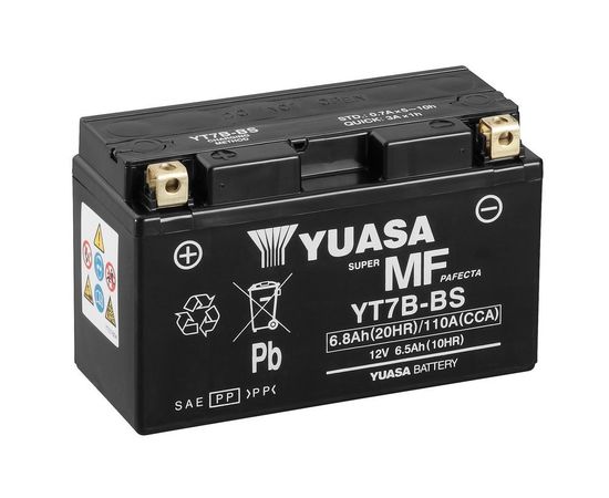 Yuasa 7Ah 110A MF YT7B-BS Startera akumulatoru baterija 150x65x93