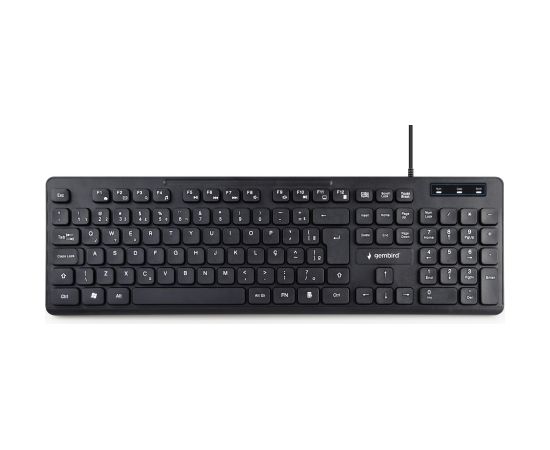 Gembird Multimedia Keyboard KB-MCH-04 USB Keyboard, Wired, US, Black