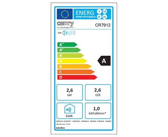 Camry CR 7912 2.6kW 9000BTU/h Mobilais gaisa kondicionieris Mobilie gaisa kondicionieri