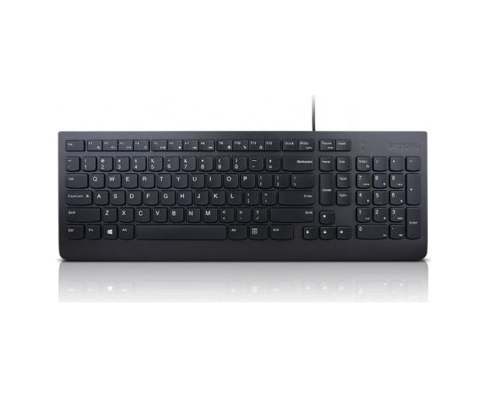 Lenovo Essential Wired Keyboard  Wired via USB-A, Keyboard layout US Euro, Black