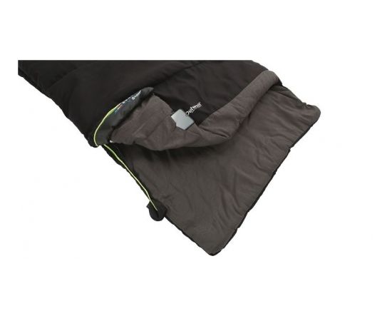 Outwell Celebration Lux, Sleeping Bag, 225 x 80 cm,  2 way open - auto lock, L-shape, Black