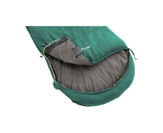 Outwell Campion, Sleeping Bag, 215 x 80 cm,  2 way open - auto lock, L-shape, Green