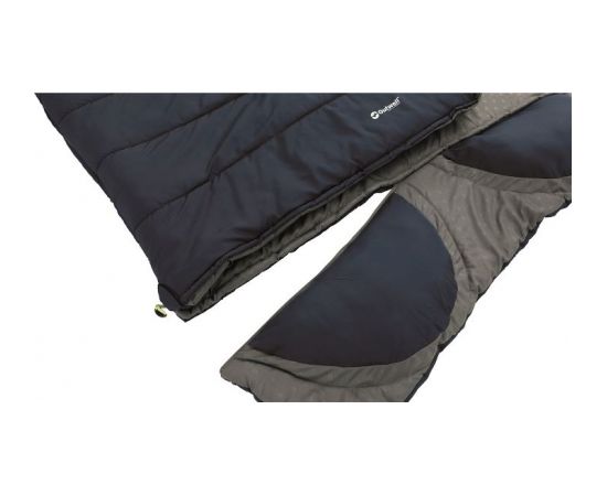 Outwell Contour Lux Deep Blue R, Sleeping Bag - Right Zipper, 220 x 85 cm, YKK 2-way L-shape open-end with auto lock, Deep Blue