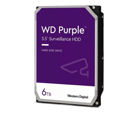 Western Digital HDD SATA 6TB 6GB/S 128MB/PURPLE WD62PURZ WDC