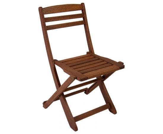 Krēsls ROUEN 47x53x84cm, bez roku balsta, saliekams, koks: meranti, apdare: piesūcināts ar eļļu