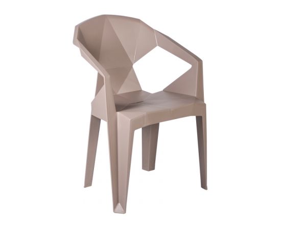 Krēsls MUZE 56x50,6xH80cm, materiāls: plastmasas, krāsa: taupe