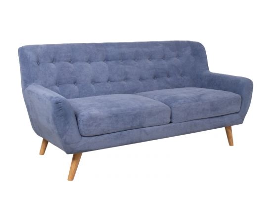 Dīvāns RIHANNA 3-vietīgs 185x84xH87cm, zils audums