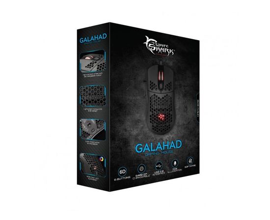 White Shark Galahad Gaming Mouse Wired GM-5007 black