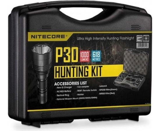 FLASHLIGHT HUNTING 1000 LUMENS/NEW P30HUNTING KIT NITECORE