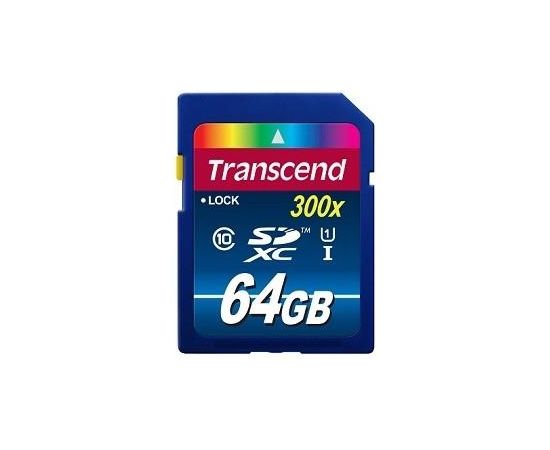 MEMORY SDXC 64GB UHS-I 300X/CLASS10 TS64GSDU1 TRANSCEND