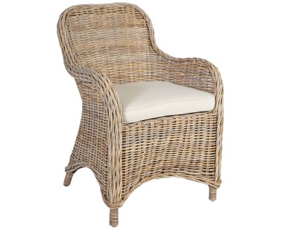 Dārza mēbeļu komplekts KATALINA 4-krēsli (42053) D150xH78cm, materiāls: tīkkoka masīvkoka atkārtota izmantošana