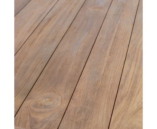 Стол KATALINA D150xH78см, материал: массива древесины тика повторного использования, цвет: натуральный