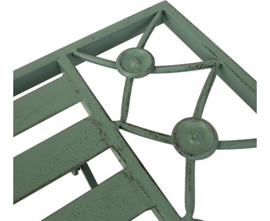 Журнальный столик MINT 100x50xH49см, кованое железо, античный зеленый