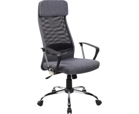 Рабочий стул DARLA 62x63xH116-126см, сиденье и спинка: ткань / сетка из ткани, цвет: серый