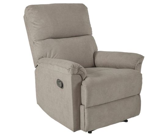 Atpūtas krēsls GUSTAV 84x92x104cm, materiāls: audums, krāsa: pelēks
