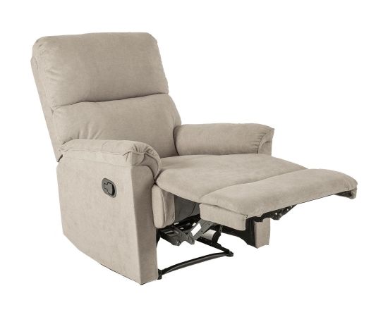 Atpūtas krēsls GUSTAV 84x92x104cm, materiāls: audums, krāsa: pelēks