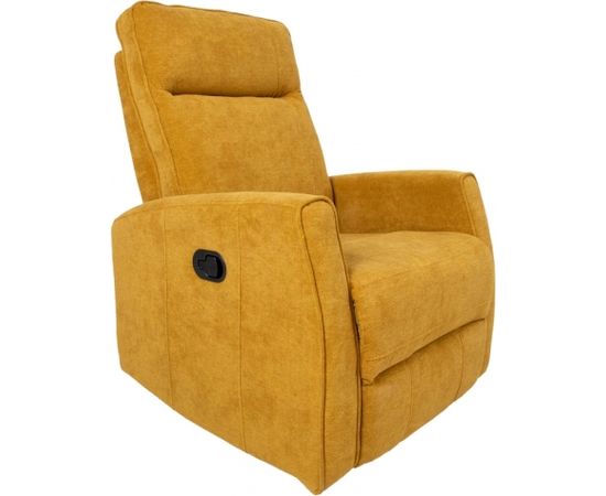 Atpūtas krēsls EDDY 76x96xH103cm, mehānisks, grozāms, dzeltens
