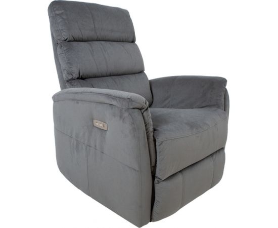 Recliner armchair BARCLAY 79x86xH105cm, electrical, grey