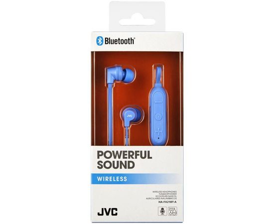 JVC HA-FX21BTAE Powerful Sound Bluetooth 4.1 Bezvadu Austiņas Zilas